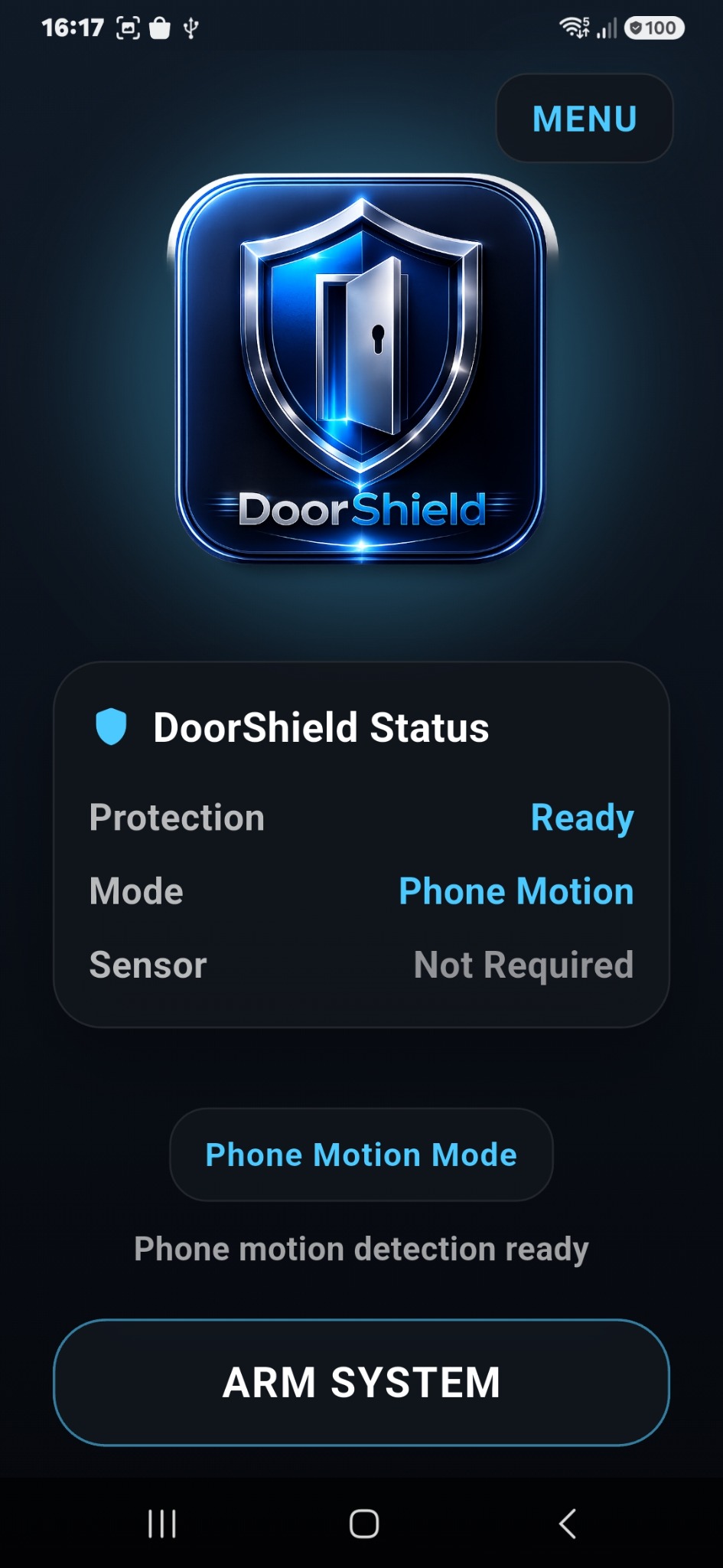 DoorShield app screen